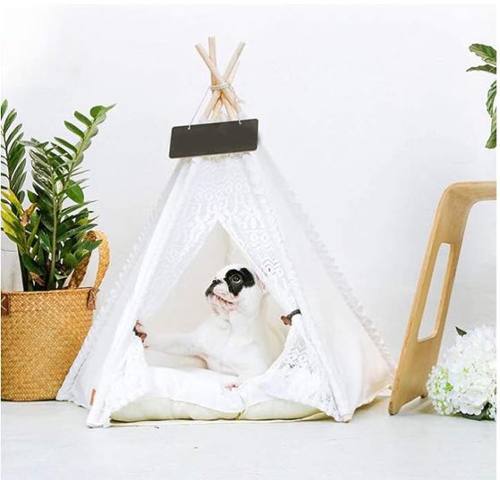 ruffhouzin's tweet photo. Check out the new Luna &amp; Lola Dog Teepee! Handcrafted with eco-friendly materials, these teepees are the perfect hideaway for your pet’s afternoon nap 💖
https://t.co/zniEvjWJ8Q https://t.co/JsBX4Yhf4p