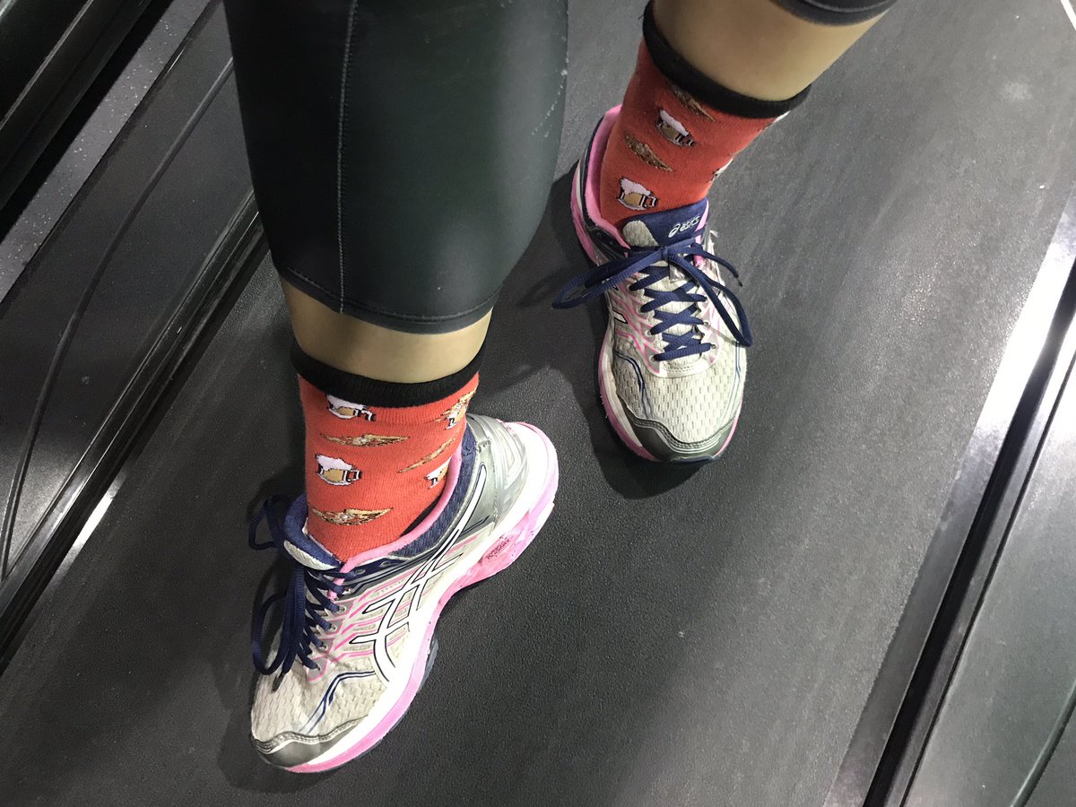 SadieWit's tweet photo. I also somehow forgot to pack regular socks for my workout. Man, I'm so on top of this week! #NewYearsFail #ICantAdultToday https://t.co/D9TocToPYy