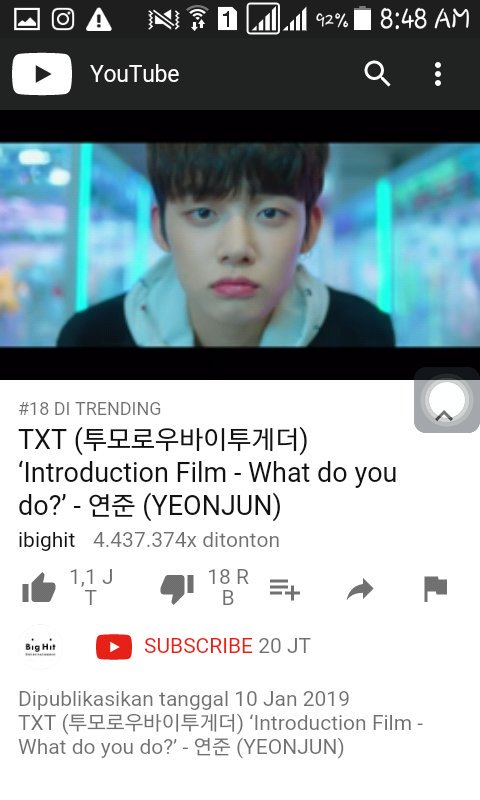 rladmsfk's tweet photo. Ganteng bgttt YaAllah.Yeonjun.Adek nya @BTS_twt 😍😍😭💜💜 https://t.co/ITQMuBI7oK