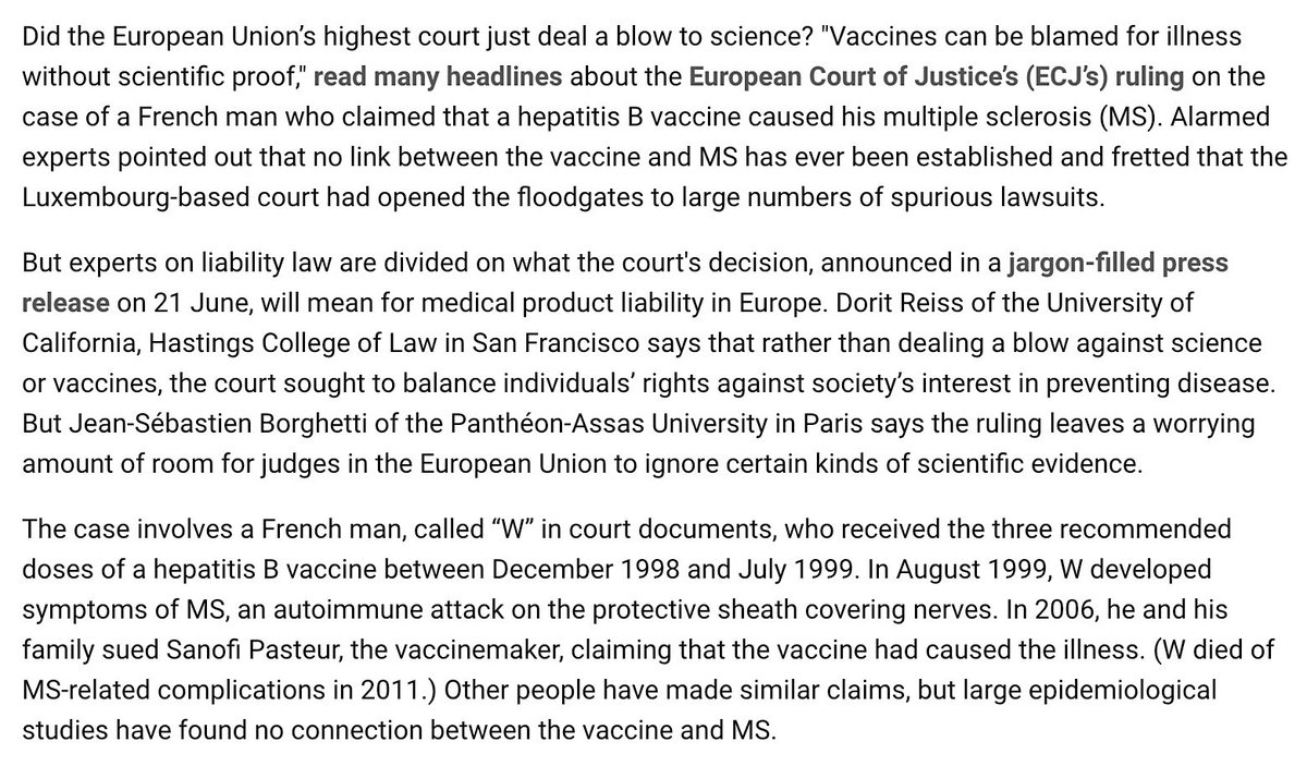 European Union’s Highest Court Deals A Blow To Science.By Gretchen Vogel, June 27, 2017.We KNOW People Of Wealth Have Been Subverting Vaccines For Decades. There Needs To Be Room Made For These Criminals At Guantanamo. https://www.sciencemag.org/news/2017/06/decision-europe-s-top-court-alarms-vaccine-experts #QAnon  #GreatAwakening  @potus