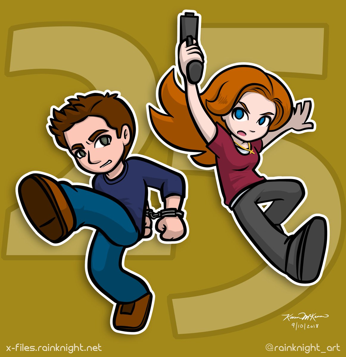 rainknight's tweet photo. The "This" love continues! Fond memories of the day I learned how to draw tiny cartoon handcuffs. 😆

#XFThis #Thisiversary #TheXFiles https://t.co/MIqh6ycvpy