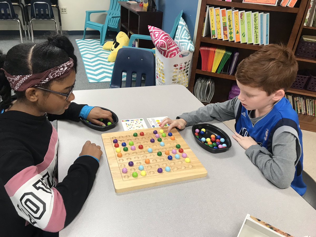 Partner games with @Dooley4th today. Love hearing their conversations!  💗 #gamestrategy #problemsolving #logicandreasoning #partnership #criticalthinking #BeDooley