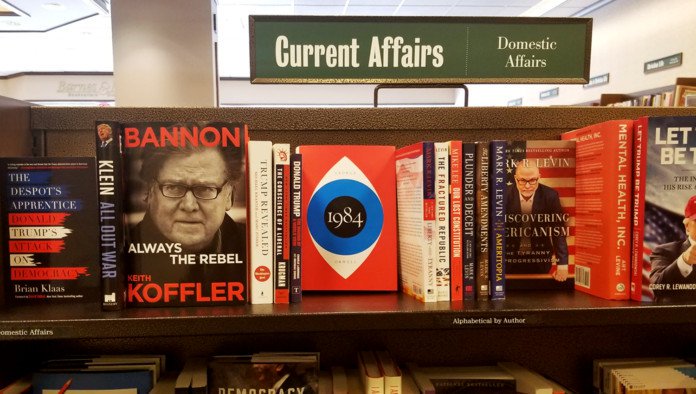 TheBabylonBee's tweet photo. '1984' Moved To Current Affairs Section
https://t.co/2TS56wkUJl https://t.co/UR0JRgg5Zq