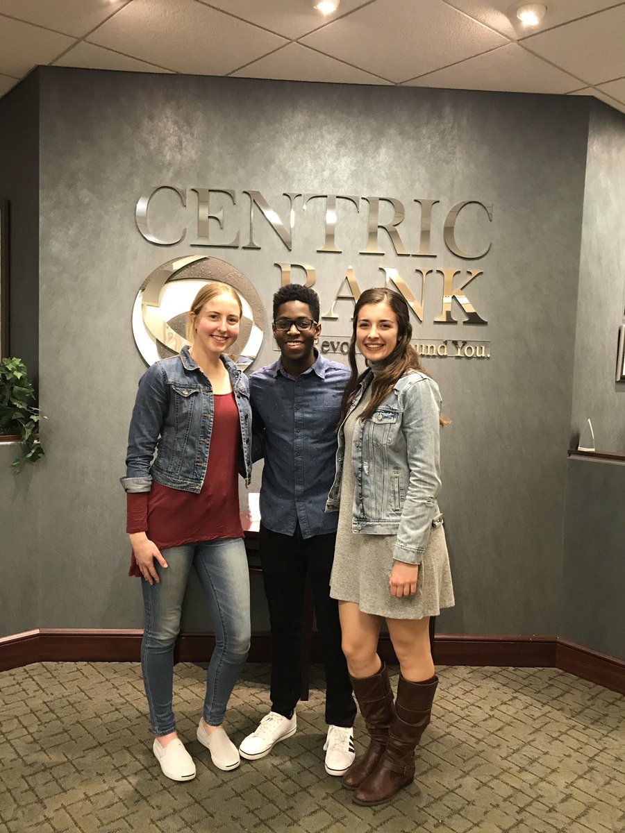 CDFinance's tweet image. This is what AWESOME looks like! Congratulations to Taylor B, Jordan M, and Morgan H for winning 1st, 2nd, &amp;amp; 4th place in @CentricBank “Lights, Camera, Save!” video competition! @CDHSRams #RAMSPRIDE   Thank you @CentricBank for hosting an amazing awards ceremony tonight!