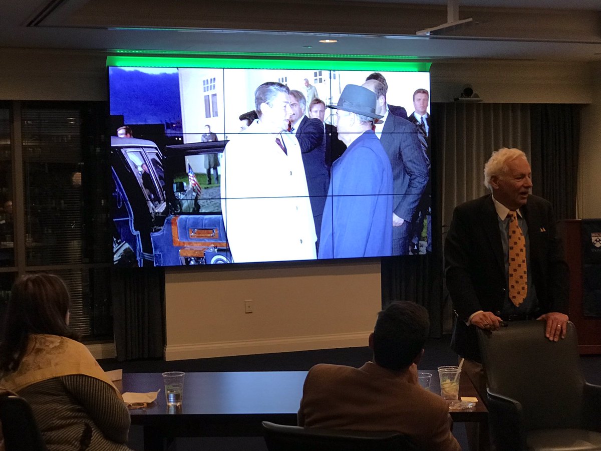 WhartonClubCLT's tweet photo. Hearing Ken Adelman about the end of the Cold War and Reagan's leadership https://t.co/W83f1CmF1w