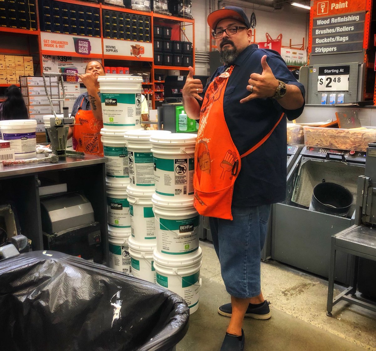 BehrTeamHawaii's tweet photo. Paint Associates of #thd1701 always working hard to fulfill #pro #paint orders. Can’t tell you guys how much I #appreciate all the hard work you guys &amp; ladies do! #behrpro @jesusGuerra1701 @BehrWestMike @TD4theWin @1175421don @Rudemann01 @Joanou_Robert https://t.co/S44eXGJWYH