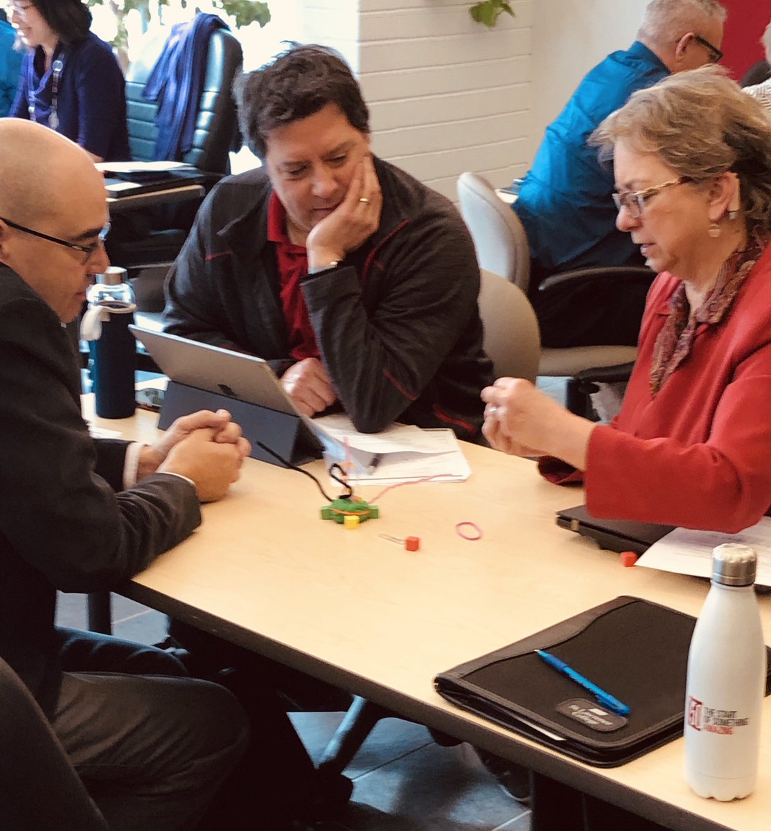AndreSLeger's tweet photo. Incredible training session facilitated by @Msektateacher this morning for the tricampus College Leadershio Team. Great discussions on #Inclusivity #InterculturalLearning #StaffPD #FacultyPD #LifelongLearning #InclusiveSLC @SLCTeachLearn - thx @gvollebregt for hosting the event! https://t.co/odZYJdDGoh