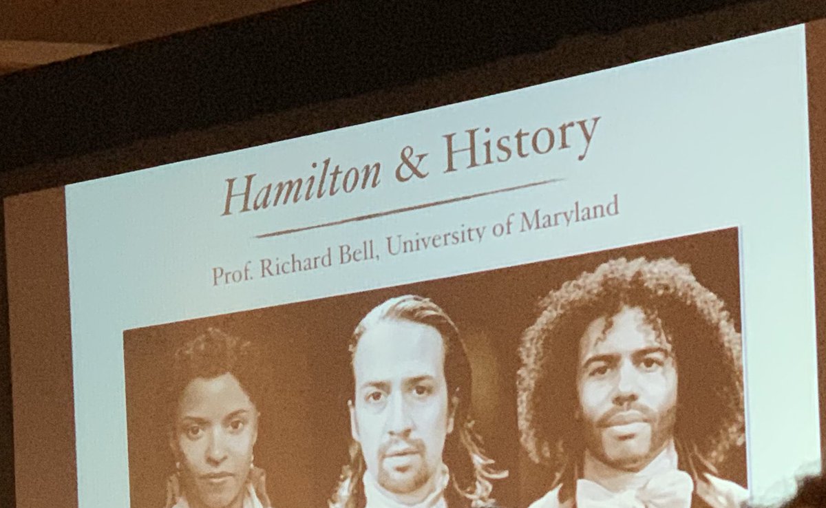 TheHeatherRepor's tweet photo. Geeking out 🤓 over the discussions of @HamiltonMusical rhyme schemes, references to other musicals, and accuracy of the show @HistoryCenter #HamiltonRemix https://t.co/GDybnzBBQT
