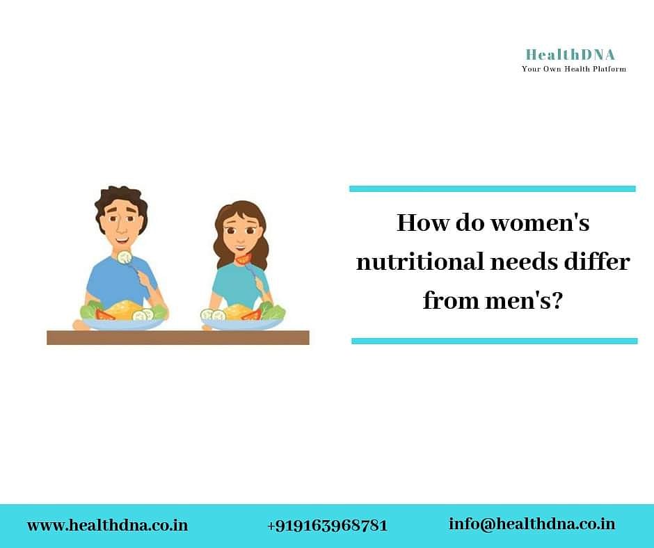 Men and women both require a nutritious diet for a good health, but your gender plays a role in the amount of nutrients you need. 

#Health #Women #WomensHealth #HealthDNAHealthyWomen #Women'sNutrition #HormonalChanges #HealthDNA #StartUps #StartUpIndia #WomenEntrepreneur