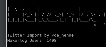 de_henne's tweet image. @GetMakerlog @matteing two users to go. then you have 1500 members.  🥳 #makerlog #TogetherWeMake