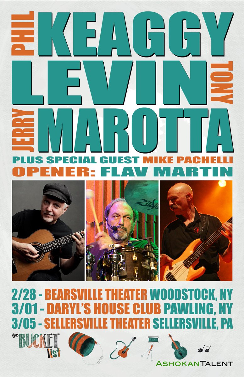 Look who’s opening for #philkeaggy #tonylevin and #jerrymarotta 😊