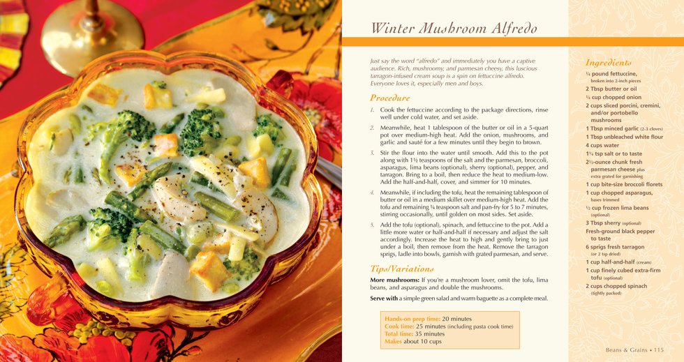 itaylorjohn's tweet image. Rich, mushroomy, and parmesan cheesy, this luscious tarragon-infused  cream soup is a spin on fettuccine alfredo. Everyone loves it,  especially men and boys. Please try this recipe by Wai Lana &amp;amp; enjoy.
#wailana #wailanayoga #recipe #veganuary #plantbaseddiet #mushrooms