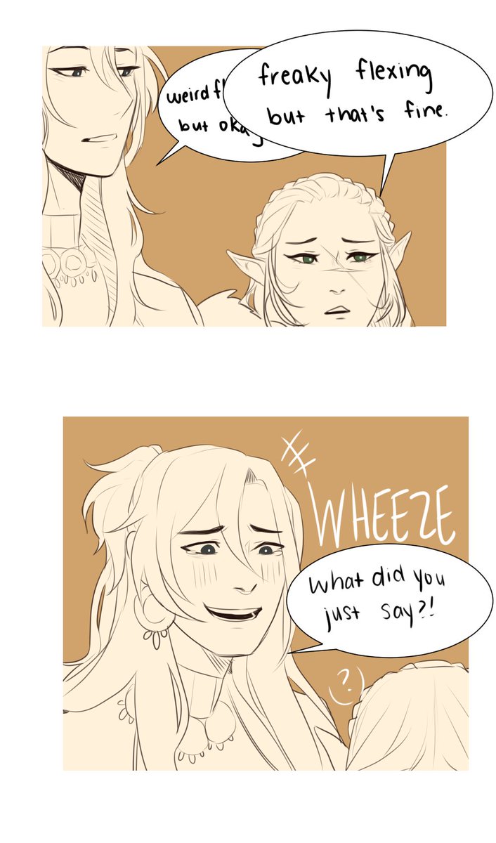 our session today was ?? excellent and had to draw this interaction between nari and bayani 
