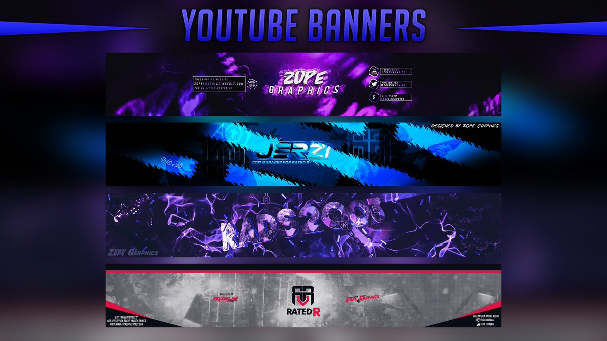 ZopeGraphics's tweet image. Need designs for YouTube, Twitter, Twitch or any other platform???
Send me a DM for prices of designs. 😉😉

Take a look at my portfolio for more info and designs: 
ZOPEGRAPHICS.GQ

@GFXCoach @SaucyRTs @FEAR_RTs @Mighty_RTs @Demented_RTs @Quickest_Rts @SGH_RTs