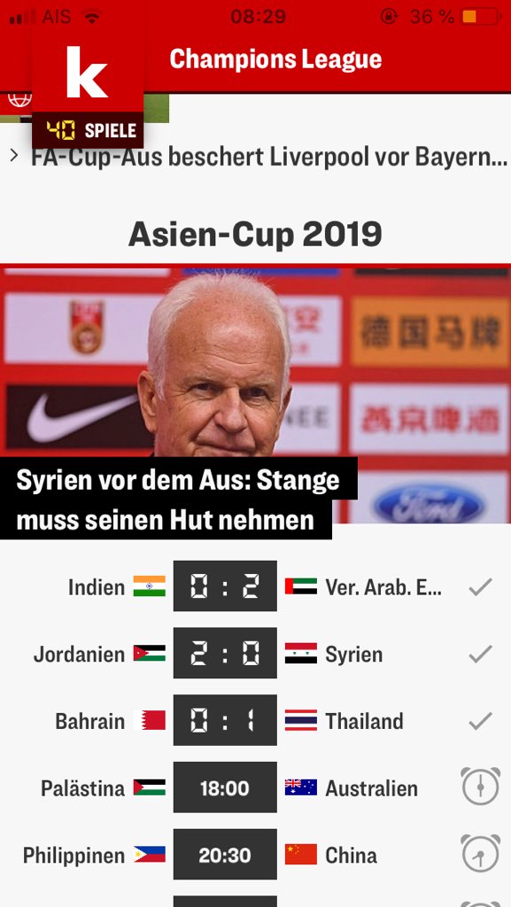 0:2, alles vorbei: Vergangenen Freitag erschien unser Porträt von Bernd #Stange, der Syrien - das Team von Baschar al-Assad - zum Asien Cup coacht im <a href="/szmagazin/">SZ Magazin</a>. Jetzt ist er entlassen worden.  sz-magazin.sueddeutsche.de/sport/der-mann… <a href="/arminsmailovic/">armin smailovic</a>