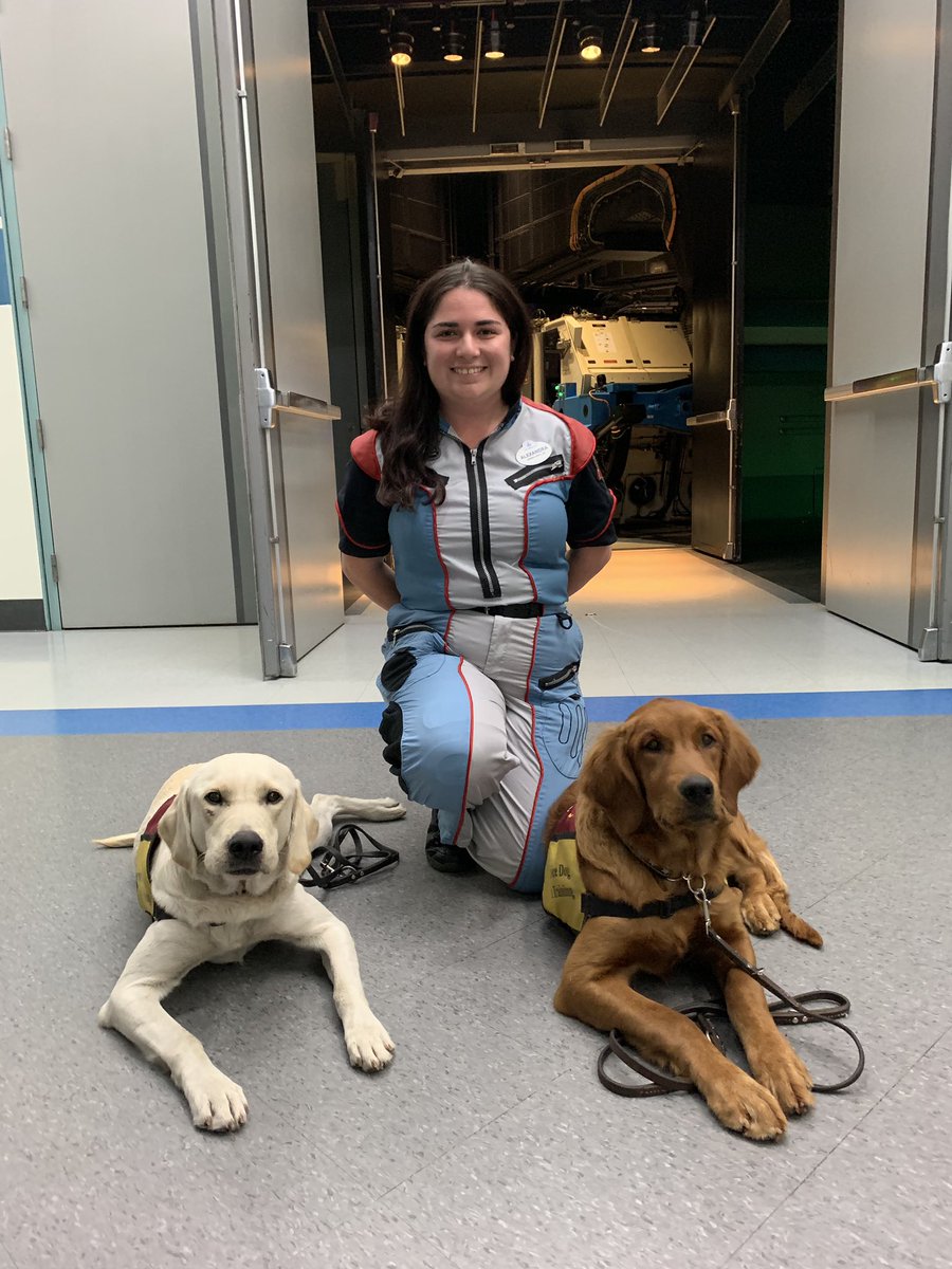 sarahberg's tweet image. Hey @WDWToday, I want to #CastComplement Alexandra from AZ who helped us out at Mission Space today. She went above and beyond to assist us and our pups in training. She made our #Disney experience more magical! #myangelwithpaws #servicedogintraining #disneyworld #epcot