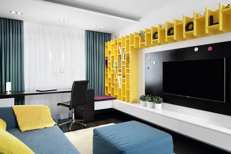 RickSimsSells's tweet image. Very interesting shelving! In a traditional living room, this shelving style wouldn't make any sense, but in an otherwise modern room, it adds a fun focal point. Any first-time visitors are going to notice those shelves and comment on them immediately.