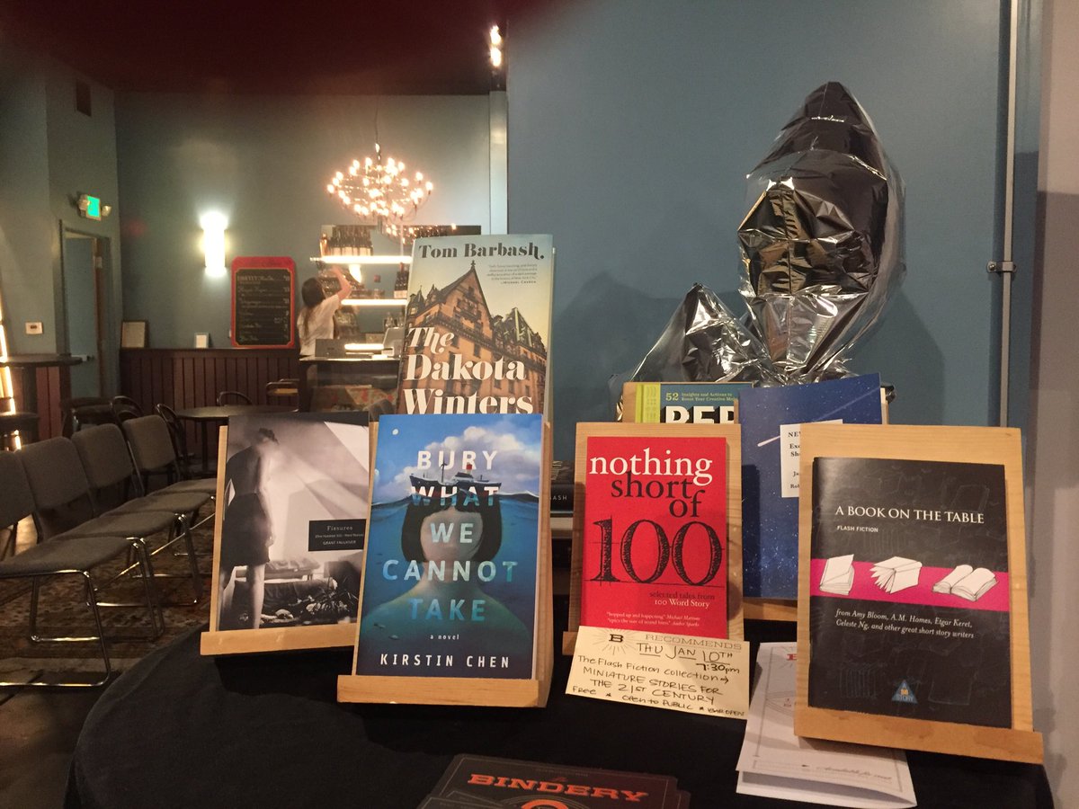 janeciab's tweet photo. Tonight at 7: Kicking off year 5 of #FlashFictionCollective ⁦@TheBinderySF⁩ with ⁦@grantfaulkner⁩ ⁦@kirstin_chen⁩ ⁦@TomBarbash⁩ ⁦@RitaBullwinkel⁩ ⁦@yangwrites⁩ #flashfiction ⁦@megpokrass⁩ https://t.co/bAntXZOhgy