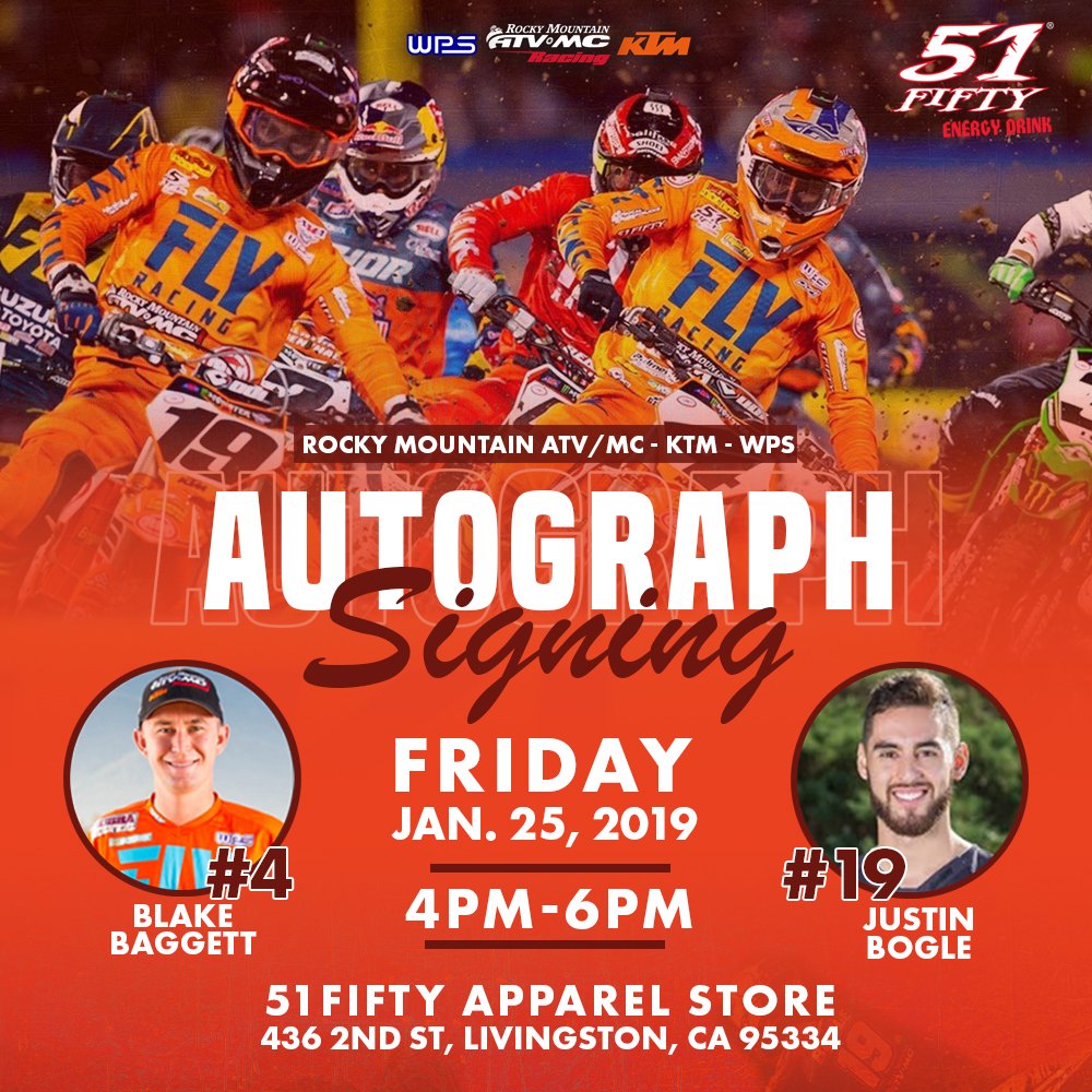 What do you have going on Friday, January 25th?! We will be having music, a GRAND prize, <a href="/blakebaggett4/">Blake Baggett</a>, and <a href="/justinbogle19/">Justin Bogle</a> in the house! Stop by and #LiveTheMadness with us. @TeamRmatvmc <a href="/RMatvmc/">Rocky Mountain ATVMC</a>