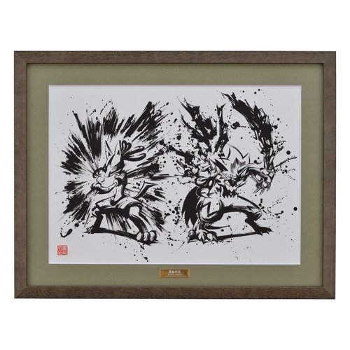 キャラファイングラフ 墨絵列伝 ゲッコウガ・メガジュカイン キャラファイングラフ 墨絵列伝 ゲッコウガ・メガジュカイン
