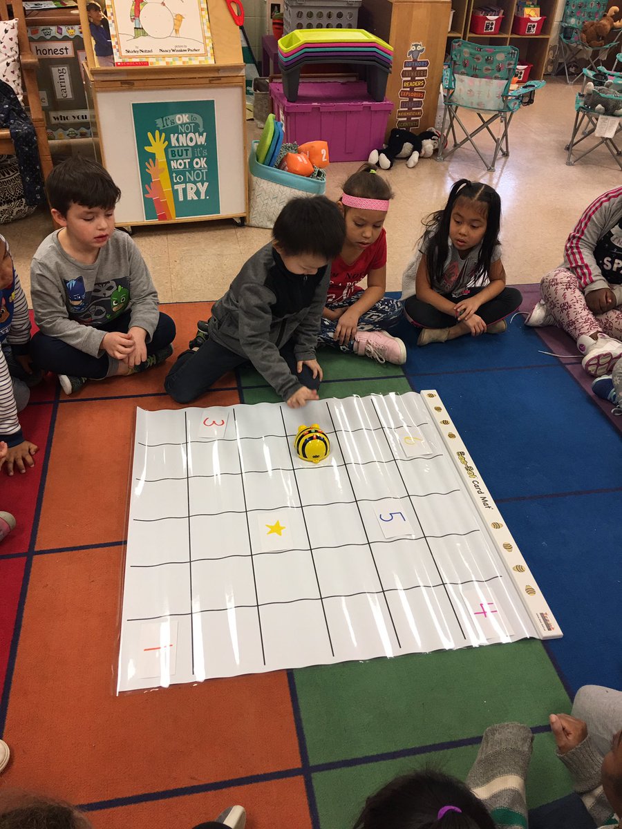 Bernard_Mrs's tweet image. Our Bee Bots were delivered yesterday at the end of the day and we opened them up and worked with them. My students all had a blast! Thank you #DonorsChoose and donors for helping me bring some much needed tech into my classroom! #NicoletPride #CodingKinders #ThankYou