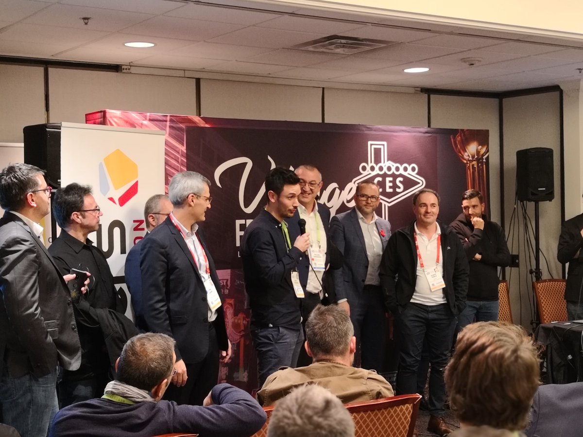 rium2017's tweet photo. Icohup gagnant du concours de pitch catégorie #SmartIndustry du Village Francophone ! #CES2019
Un dernier pitch pour déterminer le grand gagnant... 😱

@FrenchTechBx @LaFrenchTech
@MagneticBx @CCINleAquitaine
@numnvelleaqt @NvelleAquitaine @iotbox_fr @marclionel https://t.co/36Ky0MTyuK