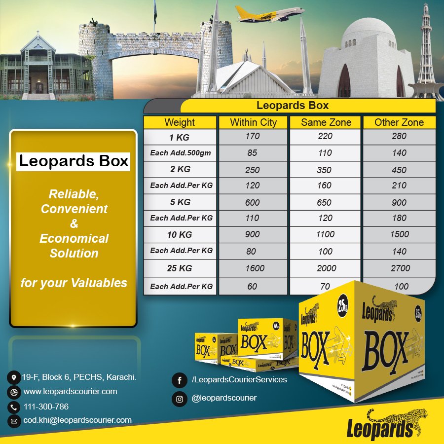 Leopards Courier Services (Pvt.) Ltd. on Twitter: "Leopards Courier is