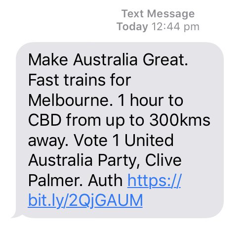 matthew_schulz's tweet image. Urgh. I'd rather give cash to a  Nigerian love scam than support #ClivePalmer. Your #SMSfail wasn't really very well targeted. Hope the marketing company has already been paid ... #auspol