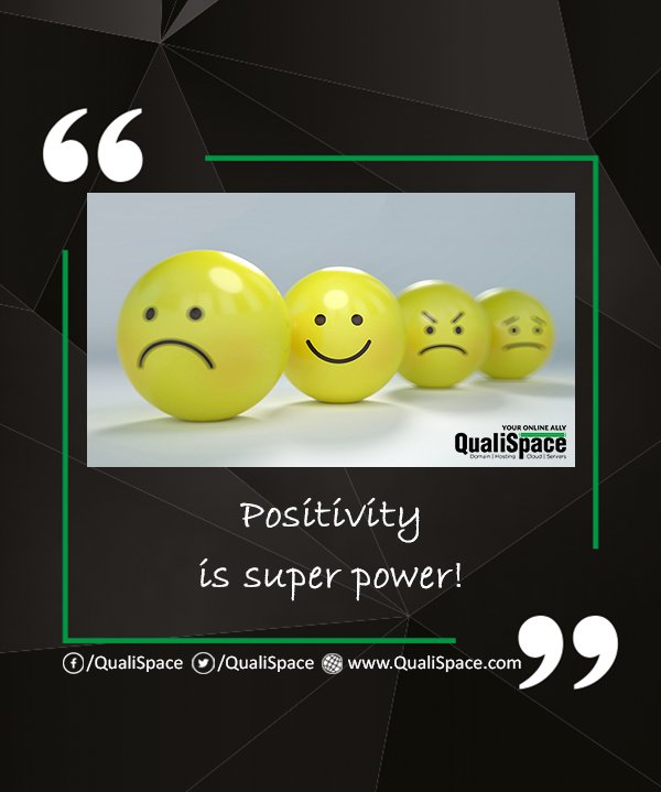 QualiSpace's tweet photo. #superpower
#positivitypower
#power
#positivevibes
#ToBePositive
#Motivation
#quoteoftheday
#QualiSpaceMotivation
#WebHosting
#QualiSpace https://t.co/cto52SFNBZ