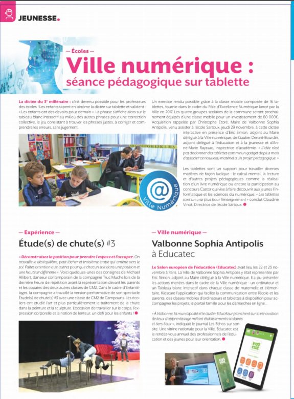 SimonEric20's tweet image. Extrait de notre Journal Municipal @ValbonneSA du mois de Janvier, Le #PoleExcellenceNumerique mis en avant dans nos actions communales.
@Educ_Azur @DANE_acNice @NicolasTurcat @Cluster_EdTech