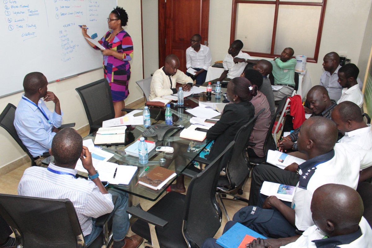 Terp_Media's tweet photo. Miss Ronah Kyokunda, the TERP Media Accounts Manager, presents the Unit's new commitments and goals for the new year 2019 to the Group's Directors and staff.
#OpeningDoorsAndEnlargingWindows https://t.co/93xziP4Rbv