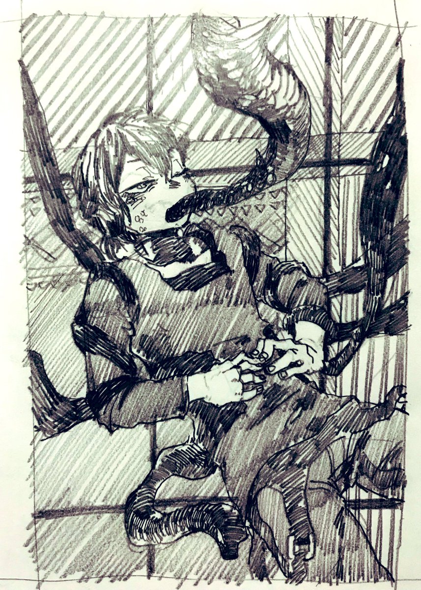 黒コノハらくがき。 