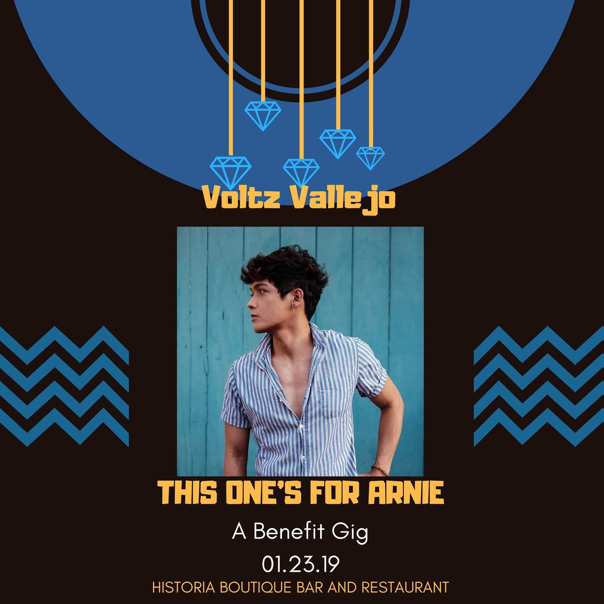 One thing I love about music is that it has the power to heal, and help people. On January 23rd at 7pm we'll have a benefit concert for Arnie. Ì will be with <a href="/inigopascual/">inigo pascual</a> and <a href="/hashtagryle/">Ryle Paolo</a> at Historia Boutique Bar and Restaurant. Let's support Arnie!