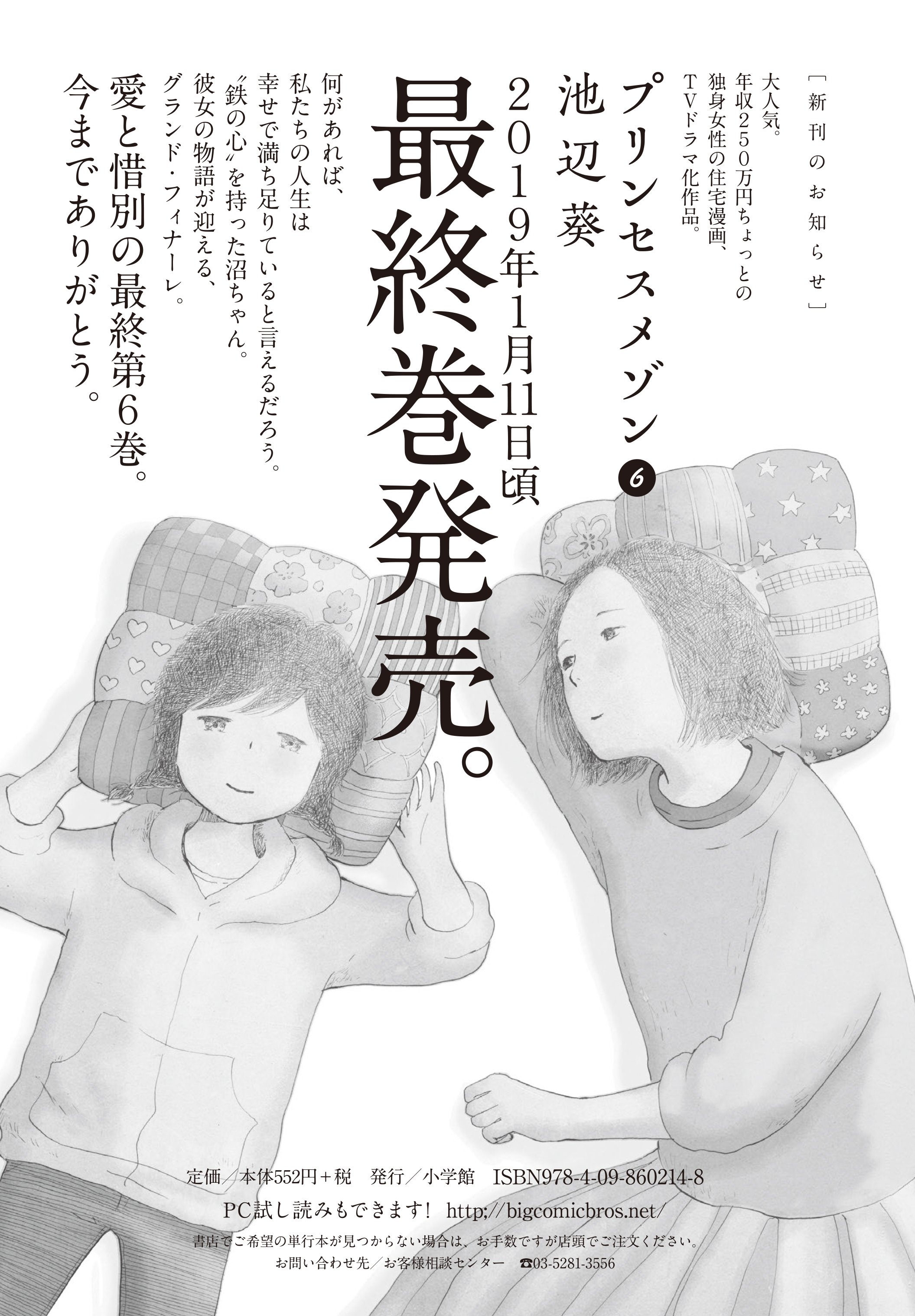 スピリッツ編集部きんさゆです 池辺葵 プリンセスメゾン 最終巻第6集 本日発売です Nhkでドラマ化もした大人気コミックが 鉄の心の持ち主 と呼ばれた沼ちゃんの 住まいをめぐる物語 何があれば 私たちの人生は幸せで満ち足りていると言えるだろう