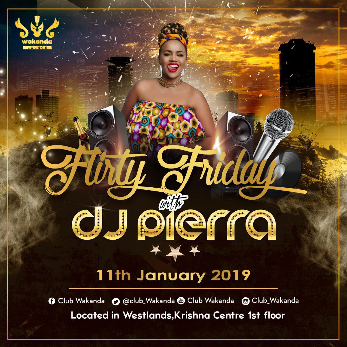 Club_Wakanda's tweet photo. Friday is upon us and so is the Wakanda Flirty Friday. The sassy @PierraM on the decks to entertain you and your squad all night long.
#ClubWakandaWestlands
#ClubNiWakanda https://t.co/7S7aSmZemt