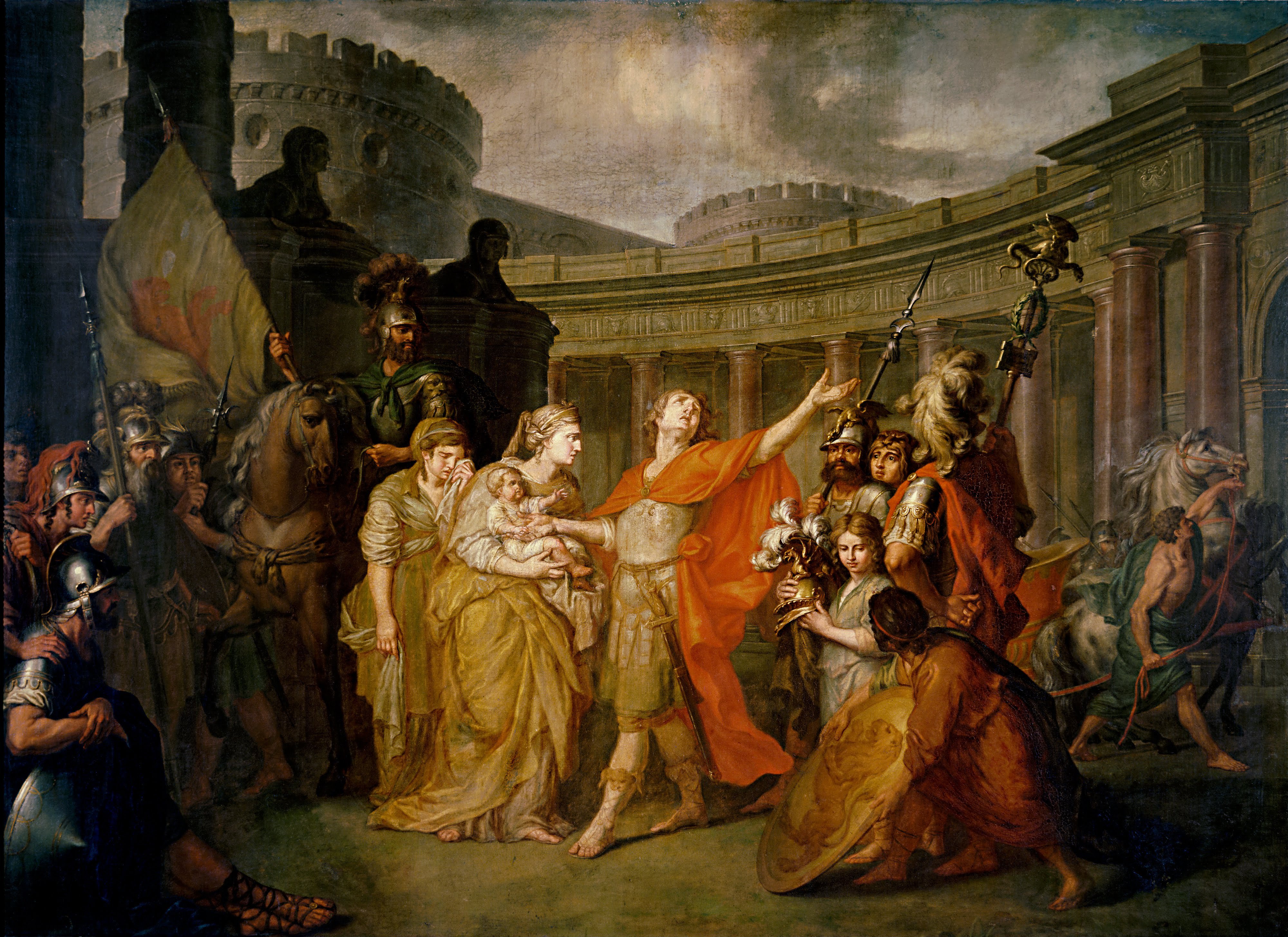 А. П. Лосенко. Прощание Гектора с Андромахой. 1773 Г.