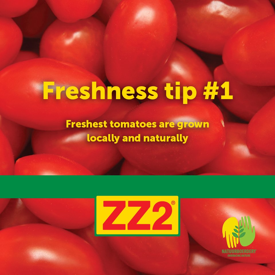 ZZ2Farming's tweet image. The freshest tomatoes are grown locally and naturally!

#MilesOfFreshness #ZZ2Tomatoes #FreshTips