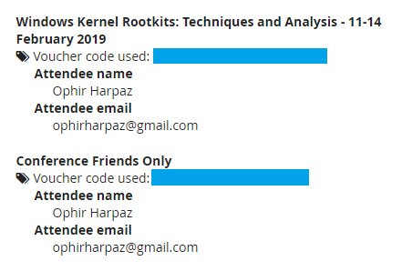 There are many reasons to read Windows Internals end-to-end, but the most exciting one is attending <a href="/brucedang/">Bruce Dang</a>'s Windows Kernel Rootkits training in <a href="/offensive_con/">offensivecon</a>, one month from today. And I even get to be in the con with <a href="/dana_baril/">Dana Baril</a> 😍 Thank you <a href="/Blackhoodie_RE/">Blackhoodie</a> so much!