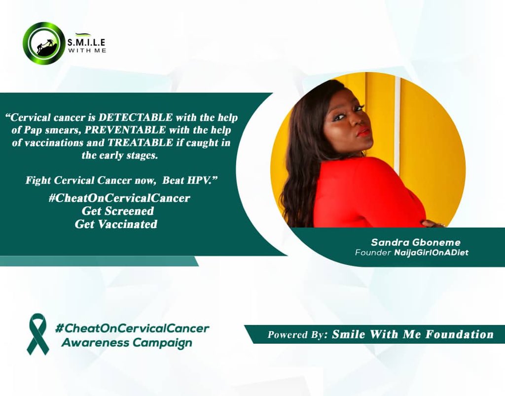 SandraGee_'s tweet image. #CheatOnCervicalCancer @SMILEWithmeNGO @Deekachy_md 

#TopTenTipsOnCervicalCancer.