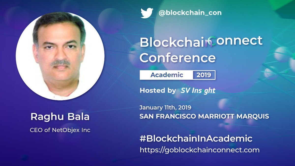 NetObjex's tweet image. Our CEO Mr.@raghurambala will be speaking at the Blockchain Connect Conference on Jan 11,2019 and we are pleased to announce that we will be receiving an award for &quot;2018 Leading Pioneers in Applying Blockchain in Industries&quot; at the event.
#blockchainconnect2019 #netobjexevents