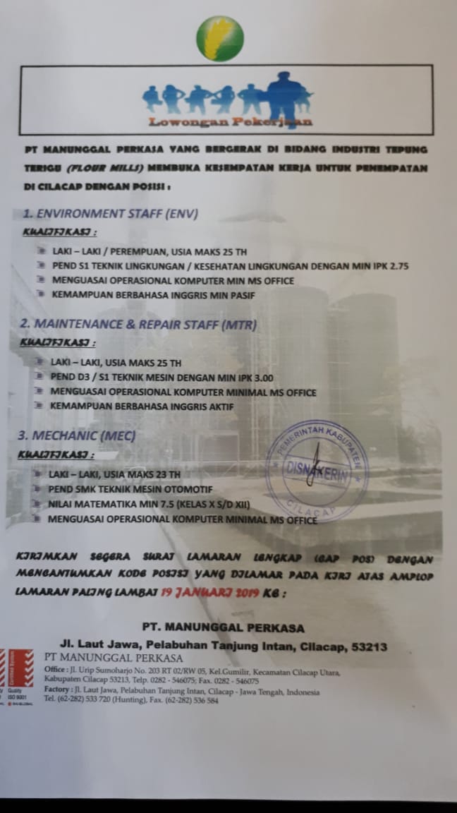 Disnakerin Cilacap DisnakerinClp