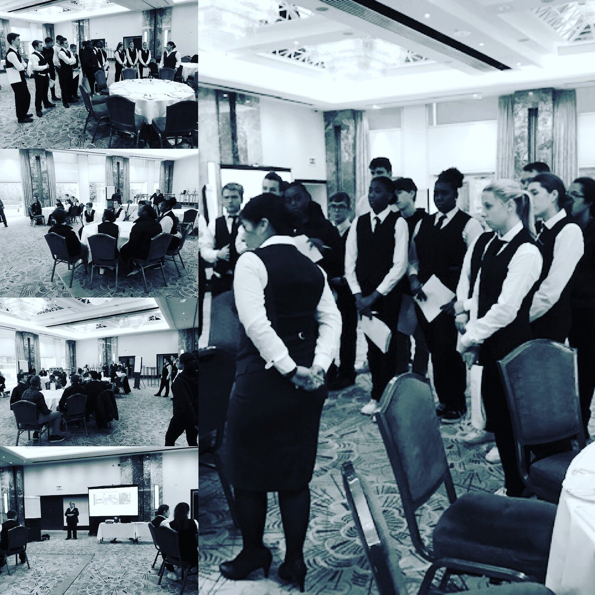 Chefben1975's tweet photo. So looks like everything ready for the @TheClinkCharity #ClinkBall2019 @royallancaster and the @Westking #students all #trained up 👌 see you soon @VicLaws @cherish_finden @GaryHunterChef @TerryTintonChef @chefbytesdaniel @proffoskett @KentishSabreurs @redshoe82 @matt_tebbutt 🥂 https://t.co/CsFmUZiv4b