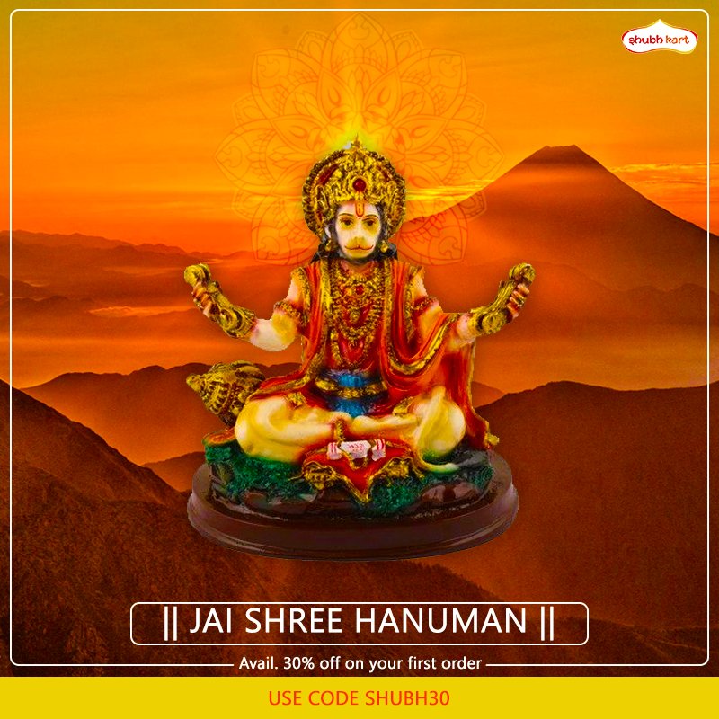 A sight of purity and divinity, Lord Hanuman
Get this product at the link provided below:
bit.ly/2Jg72wP

30% on 1st order! Use code: SHUBH30
#hanuman #bajrangbali #Shopping #Sale #Offer #Shop #Trending #bigoffer #god #lord 
#lordhanuman #shubhkart #JaiShreeRam #Om