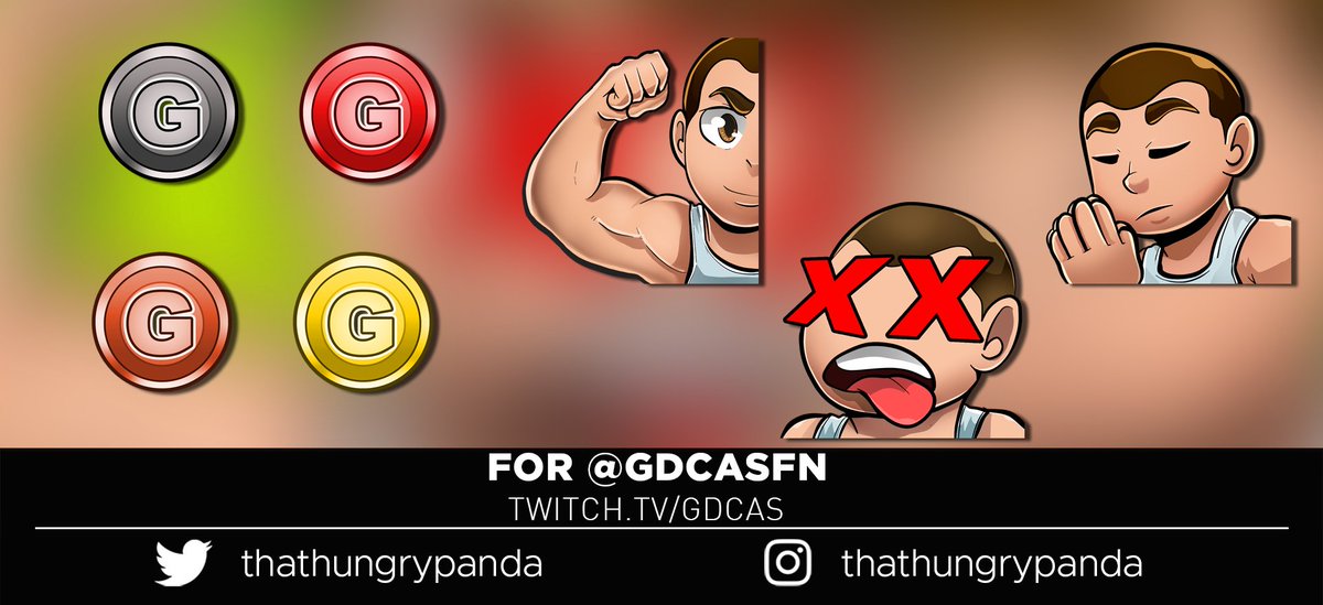 boktsuy's tweet photo. Twitch Sub Badges and emotes Commission for @GdcasFN 
Thanks! :D https://t.co/ukMfEuPpmZ