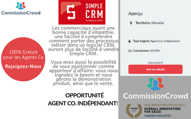CC_Francais's tweet photo. Opportunité Commerciale !  Simple CRM recherche des vendeurs indépendants dans toute l'Union Européenne - 35% de commission sur les ventes! Plus d'infos ici : https://t.co/trbgZGACGb
#opportunité #commission #CRM https://t.co/hVxk2Y6Jay
