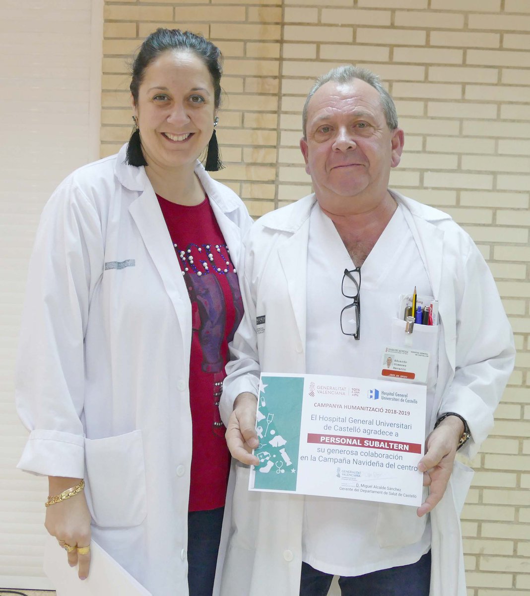 Nuestro personal subalterrno, el de #Pediatría, de Cocina, Lavandería, Atención al Paciente #SAIP, #Comunicación ha sido también vital para esta campaña de #humanización #méshumana ¡GRACIAS!
