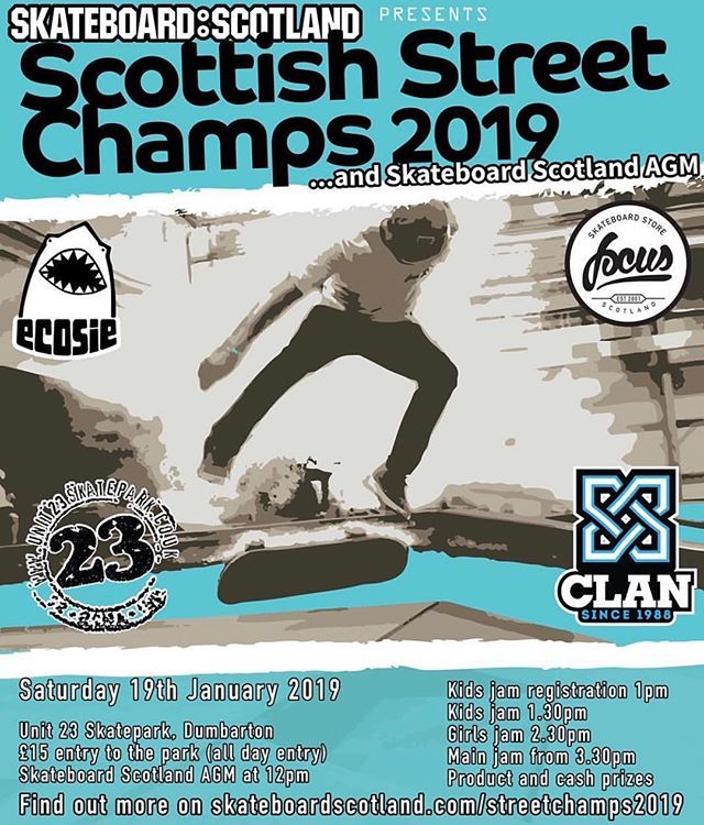 @skateboardscotland will be holding The Scottish street champs on Saturday the 19th, kick off at 12pm, £15 entry for the whole day.