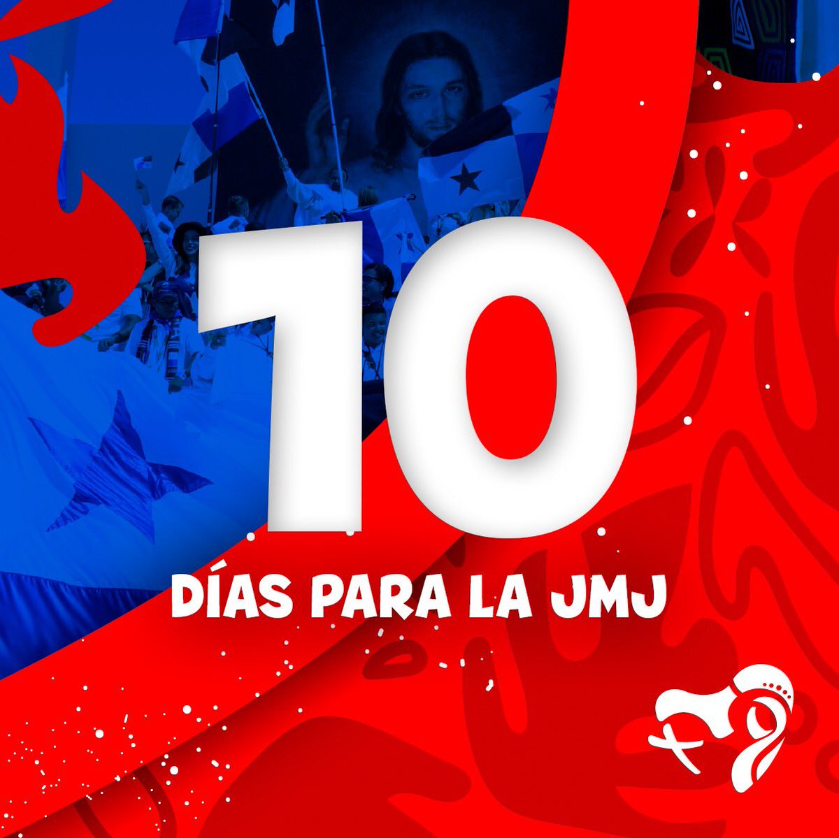 ¡Wow! Solo faltan 10 para inicie esta fiesta de la juventud 🙌🎉 
Recordamos la emoción que vivimos al conocer que la próxima Jornada Mundial de la Juventud sería en #Panama2019 🇵🇦 #NosVemosEnPanamá 👋