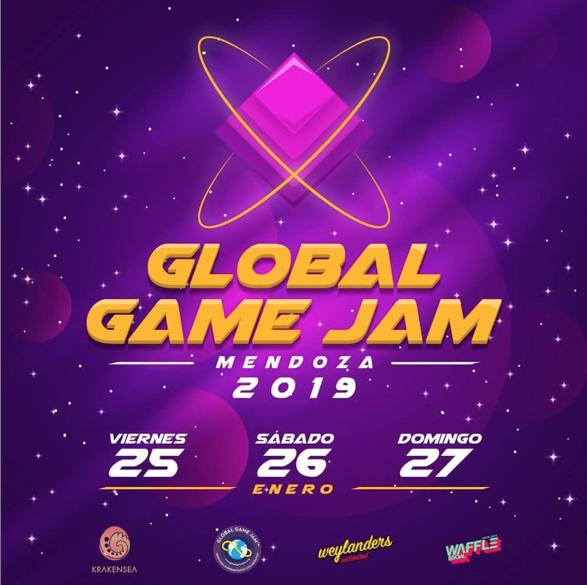 Si sos: programador, artista, diseñador o músico y además, sos amante de los videojuegos... no te podes perder del evento más grande mundo: "Global Game Jam Mendoza 2019". Más info en globalgamejammendoza.com