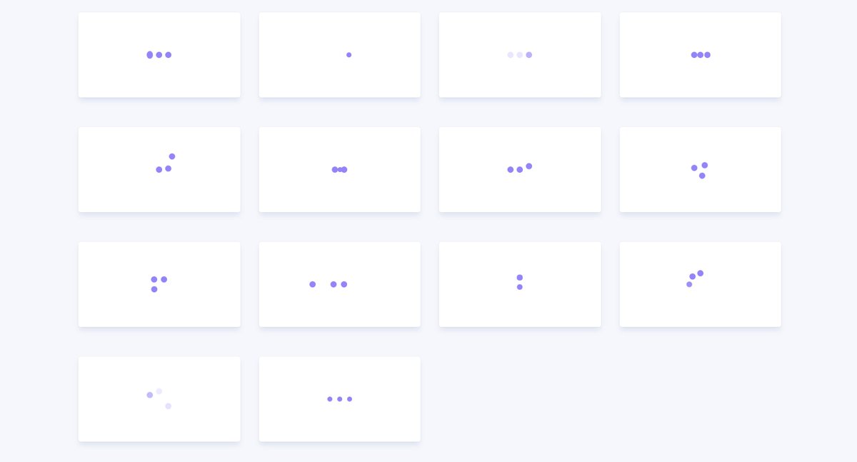 Progate プログラミング学習 3つのドットのローディングアニメーション このページでは 3つのドットで構成される 様々なアニメーションが紹介されています 見ているだけでも気持ちがいいですし さらにそのcssのソースコードもあるので 自分の Progate プログラミング学習 3つのドットのローディングアニメーション このページでは 3つのドットで構成される 様々なアニメーションが紹介されています 見ているだけでも気持ちがいいですし さらにそのcssのソースコードもあるので 自分の